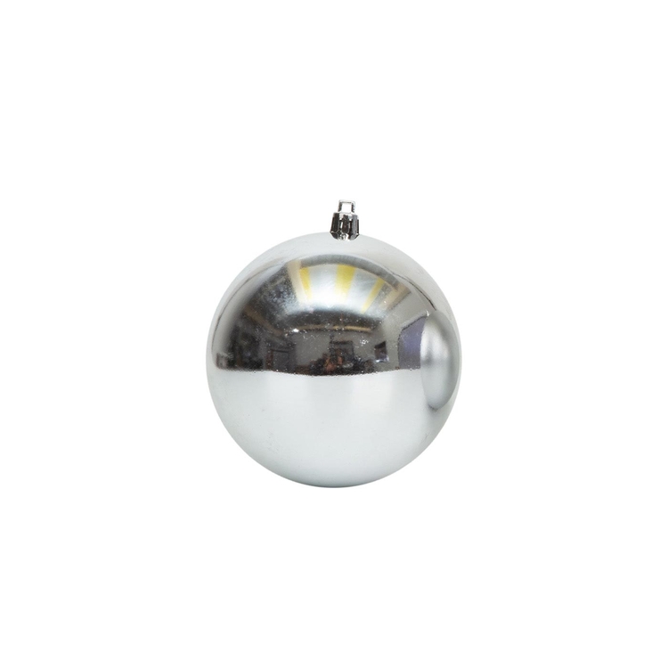 Bolas de Navidad JOY Plateado Brillante/Mate Set x 2 - 10 cm Bolas de Navidad JOY Plateado Brillante/Mate Set x 2 - 10 cm