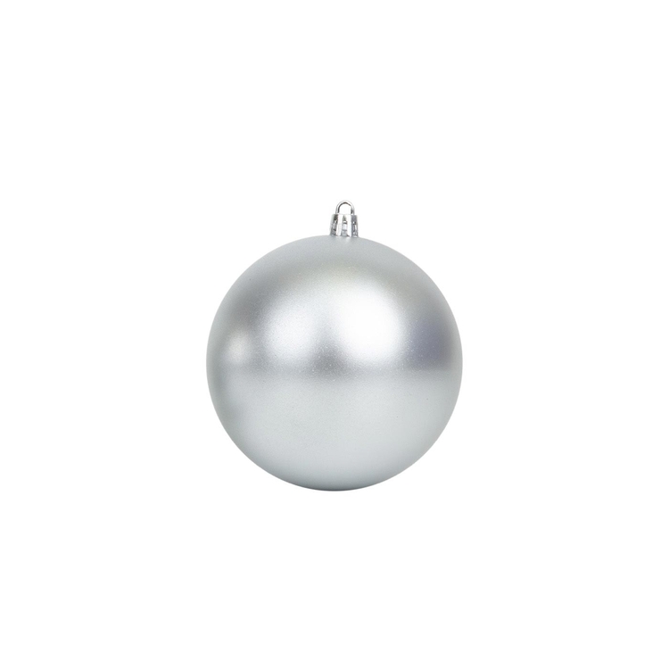 Bolas de Navidad JOY Plateado Brillante/Mate Set x 2 - 10 cm Bolas de Navidad JOY Plateado Brillante/Mate Set x 2 - 10 cm