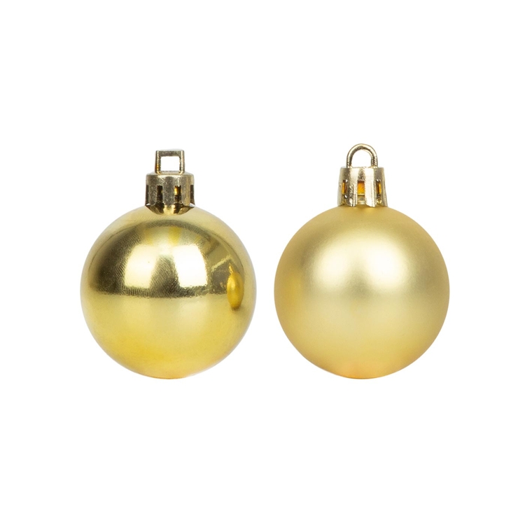 Bolas de Navidad JOY Dorado Brillante/Mate Set x 16 - 4 cm Bolas de Navidad JOY Dorado Brillante/Mate Set x 16 - 4 cm