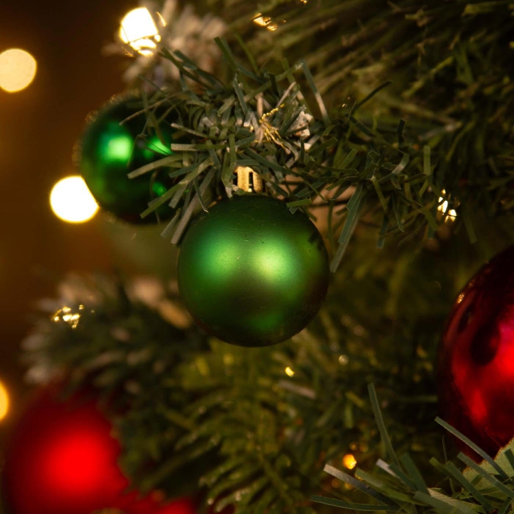 Bolas de Navidad JOY Verde Mate/Brillante Set x 16 - 4 cm Bolas de Navidad JOY Verde Mate/Brillante Set x 16 - 4 cm