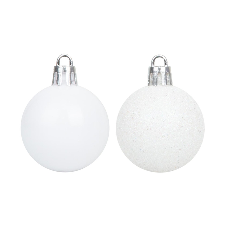 Bolas de Navidad JOY Blanco Set x 16 - 4 cm Bolas de Navidad JOY Blanco Set x 16 - 4 cm