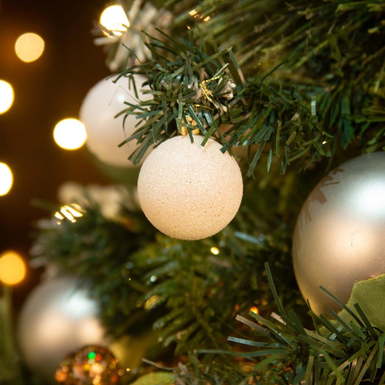 Bolas de Navidad JOY Blanco Set x 16 - 4 cm Bolas de Navidad JOY Blanco Set x 16 - 4 cm