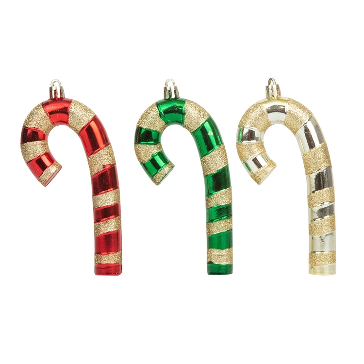 Adorno Navideño Colgante JOY Bastones Set x 6 - 13 cm Adorno Navideño Colgante JOY Bastones Set x 6 - 13 cm