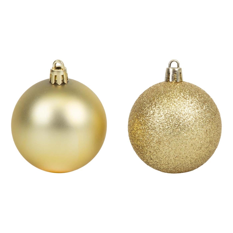 Bolas de Navidad JOY Doradas Set x 10 - 6 cm Bolas de Navidad JOY Doradas Set x 10 - 6 cm