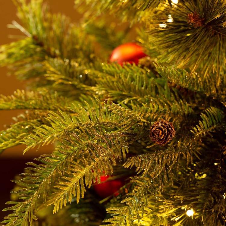 Adorno Navideño Rama JOY Tallo de pino con piña 58 cm Adorno Navideño Rama JOY Tallo de pino con piña 58 cm