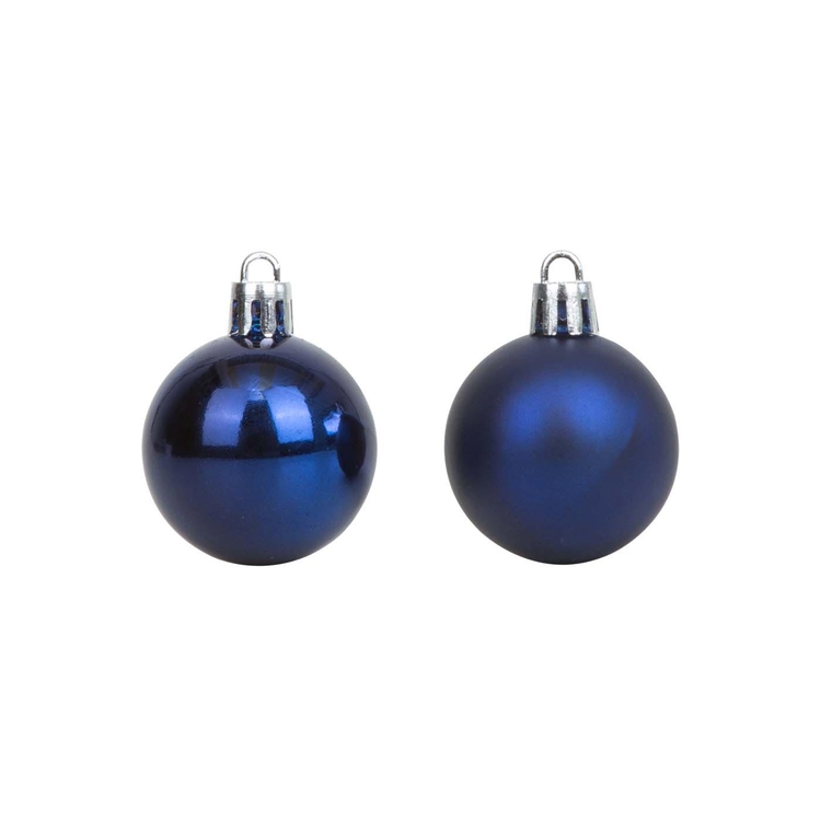 Bolas de Navidad JOY Azul Brillante/Mate Set x 16 - 4 cm Bolas de Navidad JOY Azul Brillante/Mate Set x 16 - 4 cm