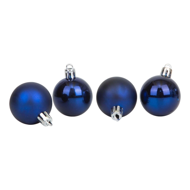Bolas de Navidad JOY Azul Brillante/Mate Set x 16 - 4 cm Bolas de Navidad JOY Azul Brillante/Mate Set x 16 - 4 cm