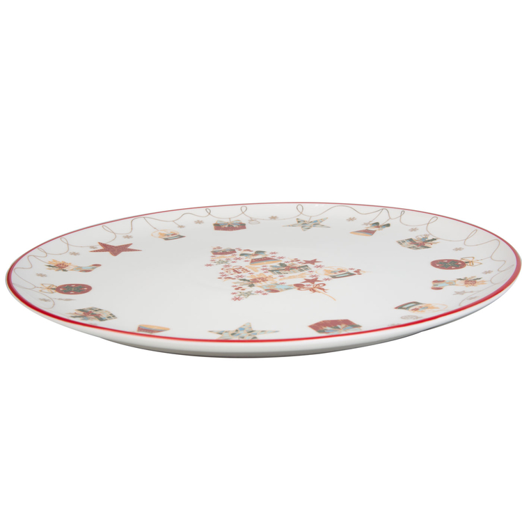 Plato Redondo Grande FREE HOME Navidad 30 cm Plato Redondo Grande FREE HOME Navidad 30 cm