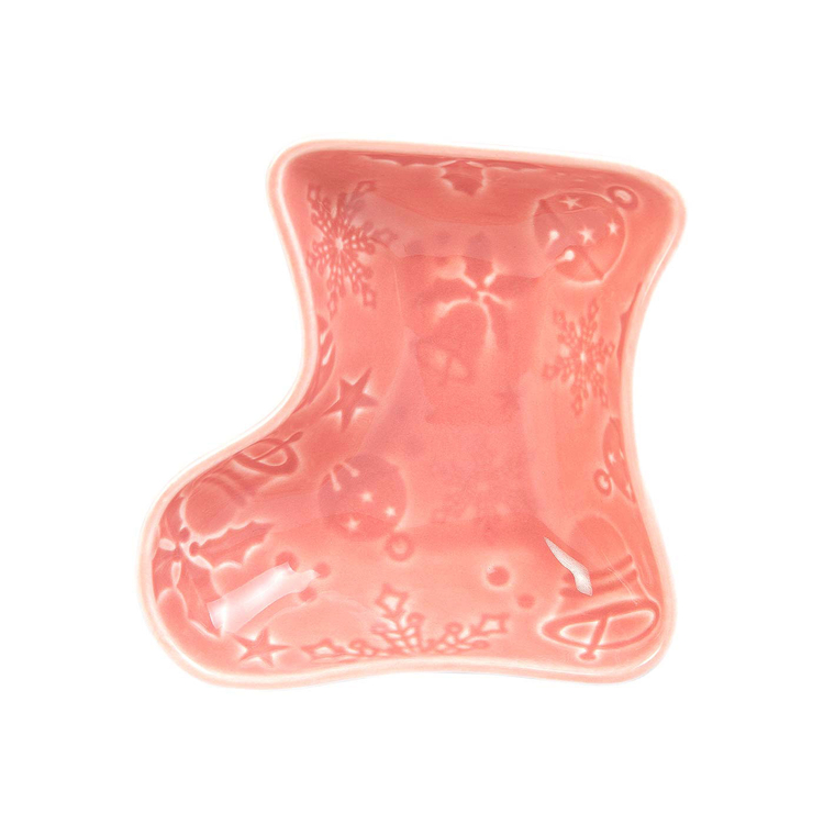 Set x 3 Piezas FREE HOME Platos para Snack Zapatos Rosados Navidad + Bandeja de Bambú Set x 3 Piezas FREE HOME Platos para Snack Zapatos Rosados Navidad + Bandeja de Bambú