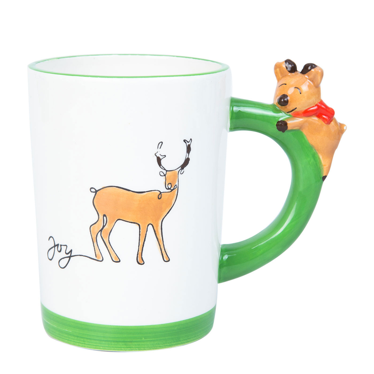 Mug de Cerámica JOY Ciervo Navidad 437 ml Mug de Cerámica JOY Ciervo Navidad 437 ml