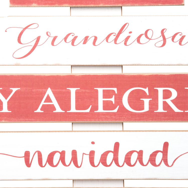 Cuadro Decorativo FREE HOME Árbol Navidad Estrella Roja Cuadro Decorativo FREE HOME Árbol Navidad Estrella Roja