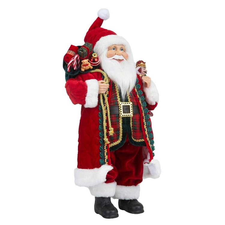 Muñeco Papá Noel JOY con Regalos y Cascanuez 45 cm Muñeco Papá Noel JOY con Regalos y Cascanuez 45 cm