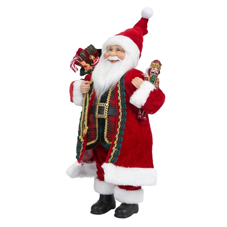 Muñeco Papá Noel JOY con Regalos y Cascanuez 45 cm Muñeco Papá Noel JOY con Regalos y Cascanuez 45 cm