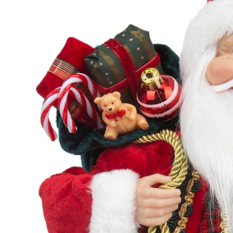 Muñeco Papá Noel JOY con Regalos y Cascanuez 45 cm Muñeco Papá Noel JOY con Regalos y Cascanuez 45 cm