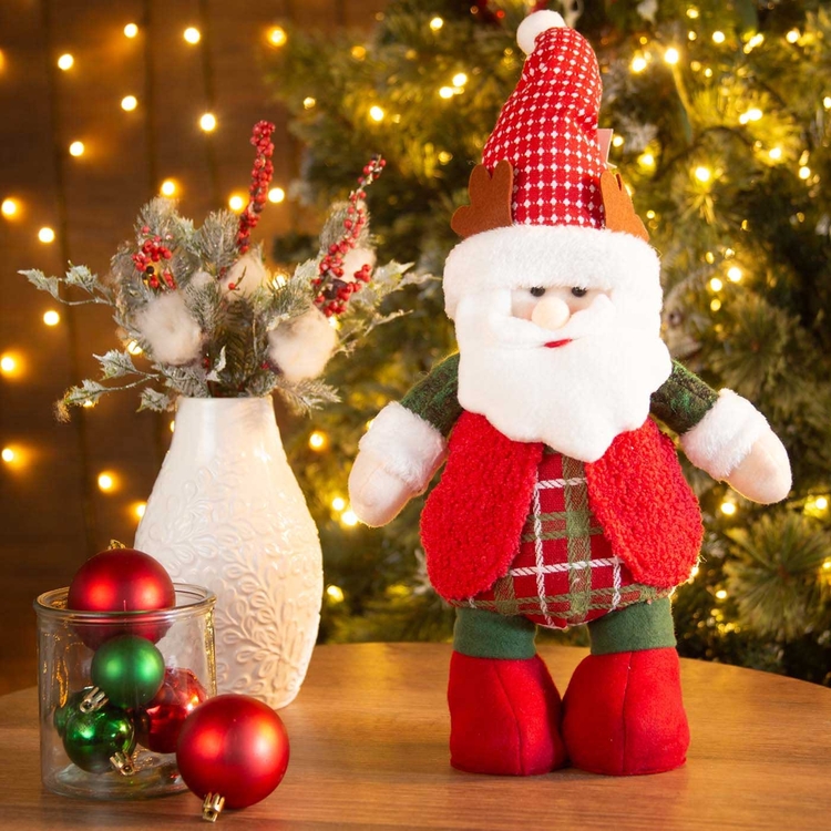 Muñeco Papá Noel JOY con Gorro 40 cm Muñeco Papá Noel JOY con Gorro 40 cm