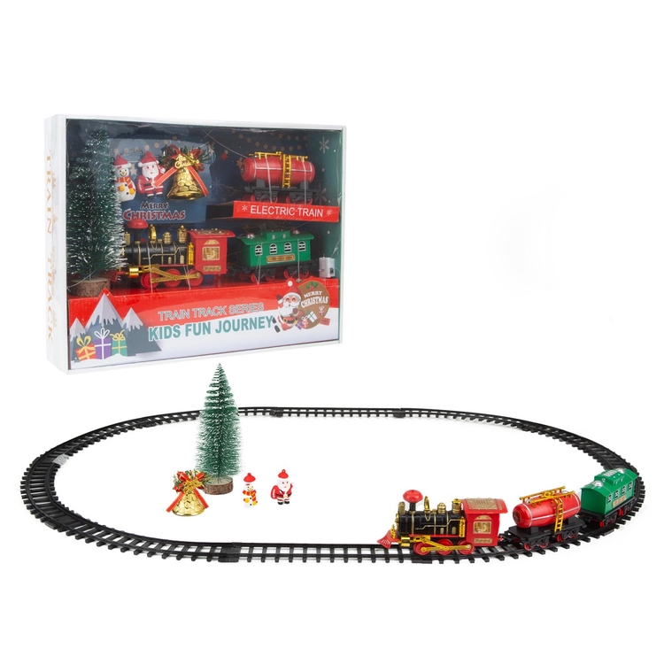 Tren Navideño Adorno MERRY CHRISTMAS con Accesorios 270 cm Tren Navideño Adorno MERRY CHRISTMAS con Accesorios 270 cm