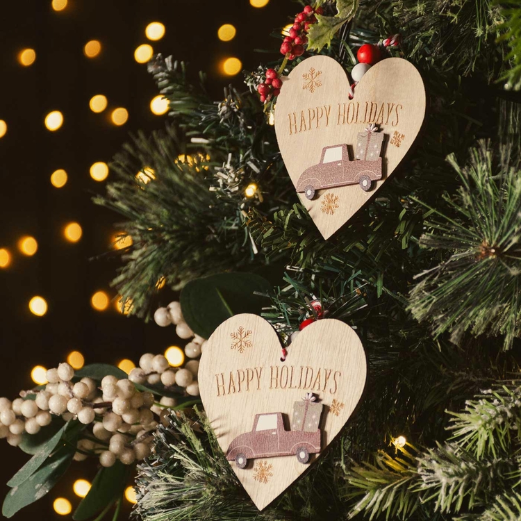 Adorno Navideño Colgante JOY Happy Holidays 10 cm Adorno Navideño Colgante JOY Happy Holidays 10 cm