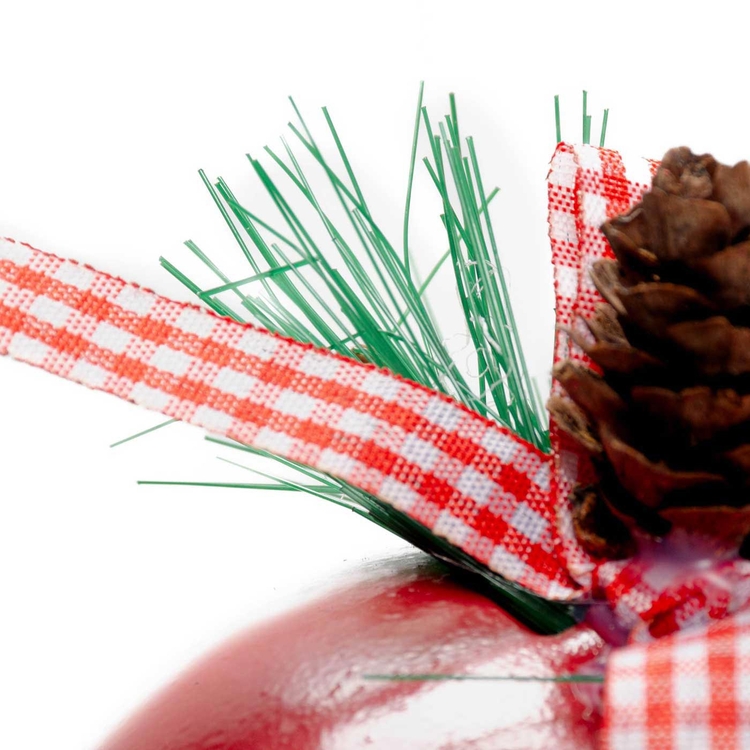 Bola de Navidad JOY Cascabel Rojo Metal 8 cm Bola de Navidad JOY Cascabel Rojo Metal 8 cm