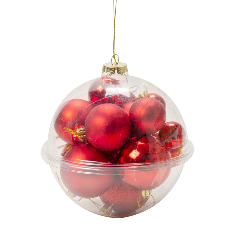 Bola de Navidad JOY Set Rojo 6 cm Bola de Navidad JOY Set Rojo 6 cm