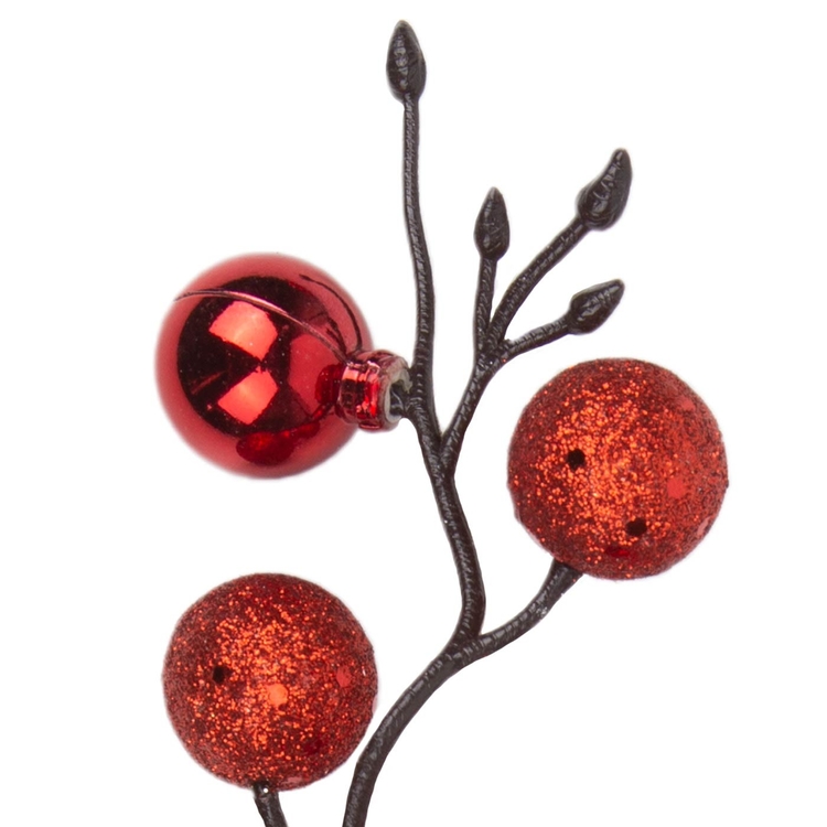 Adorno Navideño Rama JOY con Esferas y Berry 33 cm Adorno Navideño Rama JOY con Esferas y Berry 33 cm