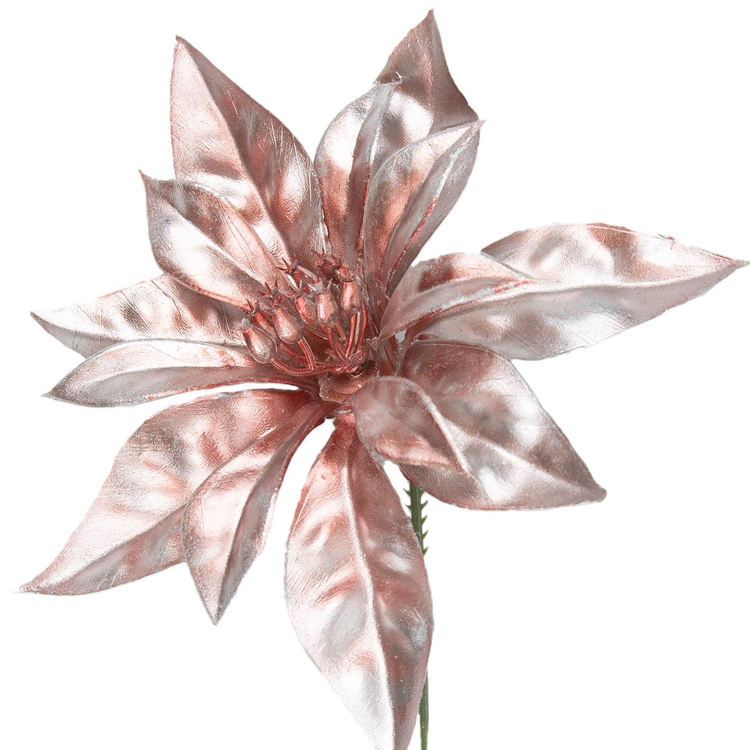 Adorno Navideño Rama Flor JOY Morada Tornasolada 17 cm Adorno Navideño Rama Flor JOY Morada Tornasolada 17 cm