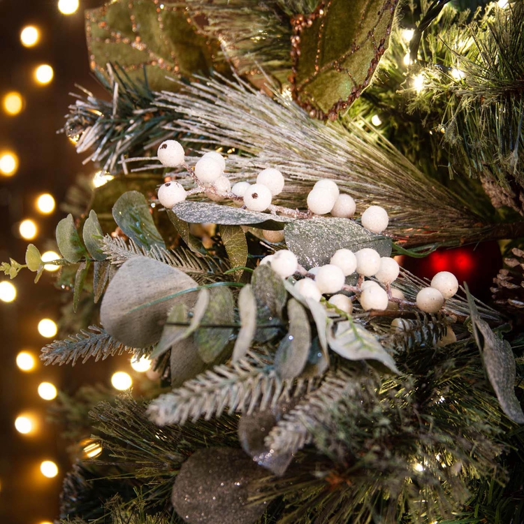 Adorno Navideño Rama JOY Eucalipto con Berries 45 cm Adorno Navideño Rama JOY Eucalipto con Berries 45 cm