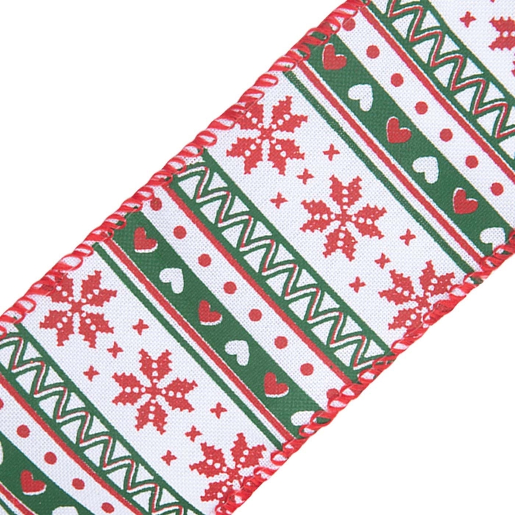 Cinta Navideña JOY Copos de Nieve Navidad Mix 6.3 cm Cinta Navideña JOY Copos de Nieve Navidad Mix 6.3 cm