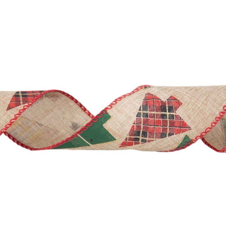 Cinta Navideña JOY Árboles Navideños 6.3 cm Cinta Navideña JOY Árboles Navideños 6.3 cm