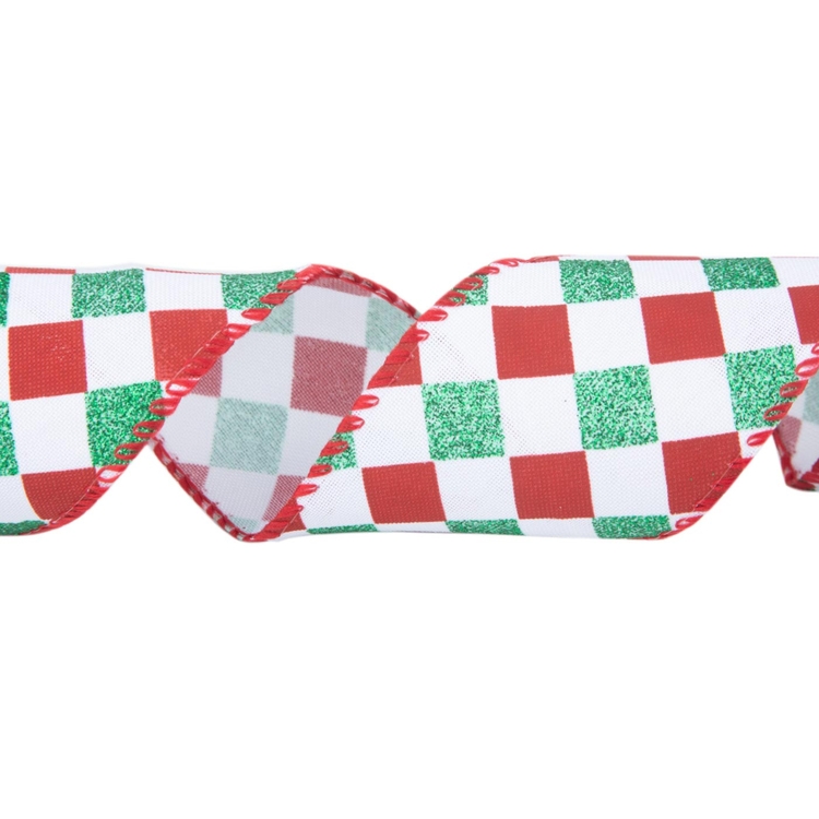 Cinta Navideña JOY Rombos Rojo/Verde/Blanco 6.3 cm Cinta Navideña JOY Rombos Rojo/Verde/Blanco 6.3 cm
