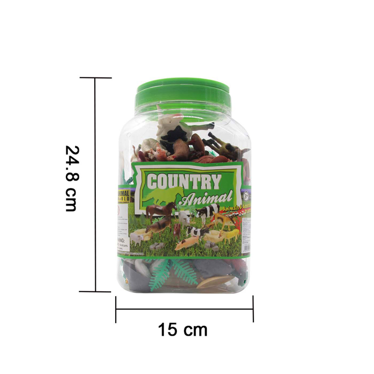 Set de Juguete Balde Animales Granja 60 Piezas MUNDO ANIMAL Set de Juguete Balde Animales Granja 60 Piezas MUNDO ANIMAL