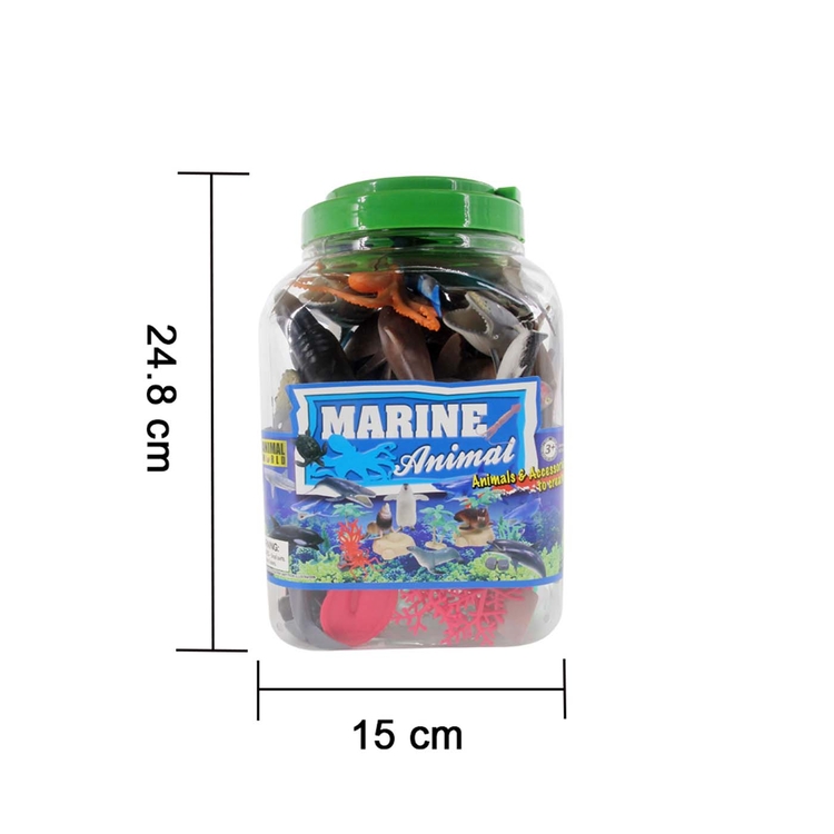 Set Juguete Balde Animales Marinos 60 piezas Set Juguete Balde Animales Marinos 60 piezas
