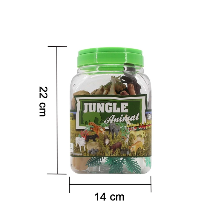 Set Juguete Balde Animales Jungla 13 piezas Set Juguete Balde Animales Jungla 13 piezas