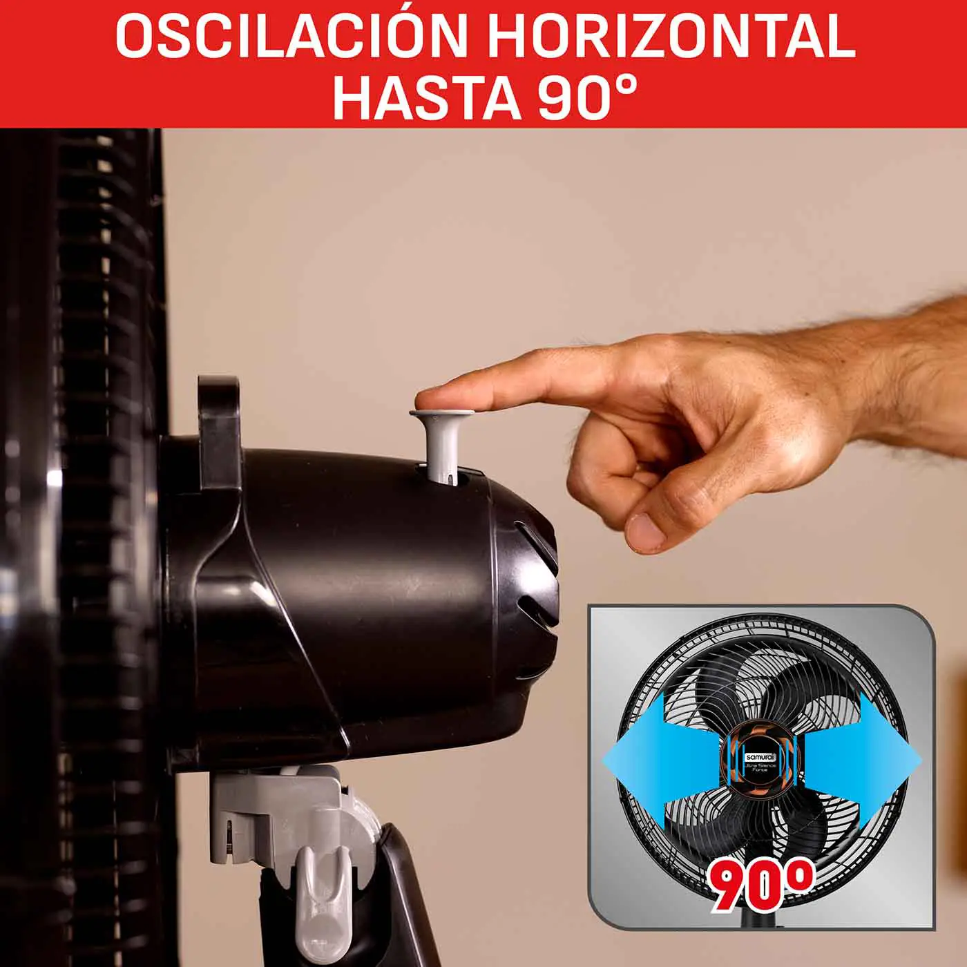 Ventilador SAMURAI Ultra Silence Force 5 Vel 2 en 1 Negro Ventilador SAMURAI Ultra Silence Force 5 Vel 2 en 1 Negro