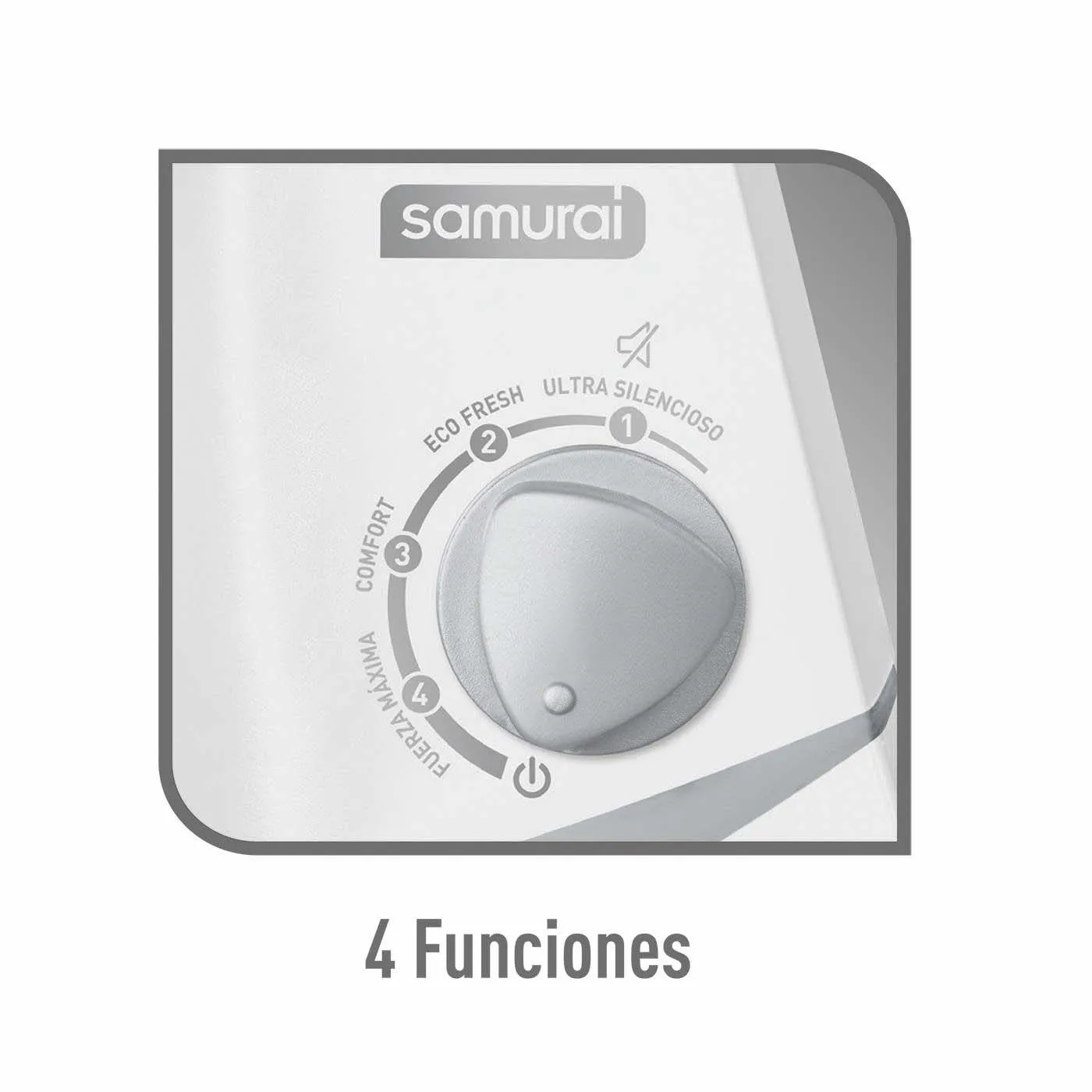 Ventilador 2 en 1 SAMURAI Ultra Silence Force Blanco