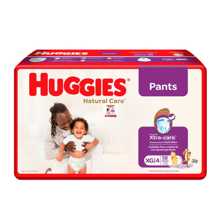 Pants HUGGIES Natural Care XG x58 Unidades