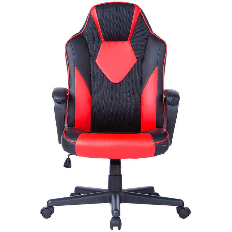 Silla escritorio WIN silla gaming para niño regulable en altura en Negro y  Rojo