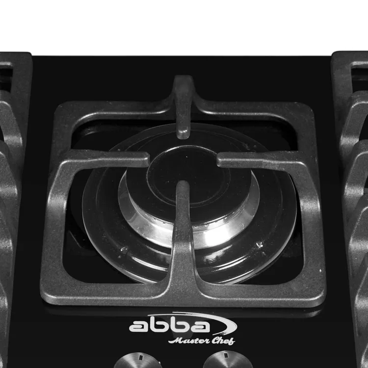 Cubierta ABBA Master Chef 76cms 5 Puestos Gas Natural CG501V5DN N Negro