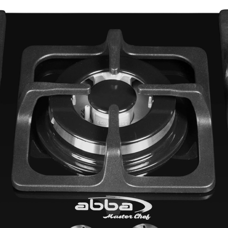 Cubierta ABBA Master Chef 76cms 5 Puestos Gas Natural CG501V5D TC Negro