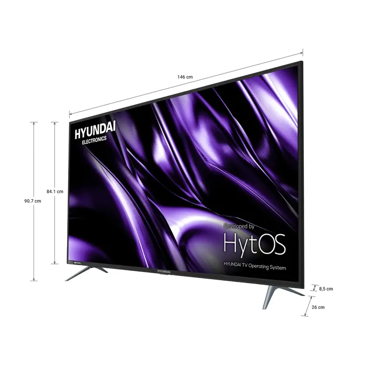 TV HYUNDAI 65"Pulgadas 165,10 Cm HYLED6510H4KM 4K UHD LED Smart TV
