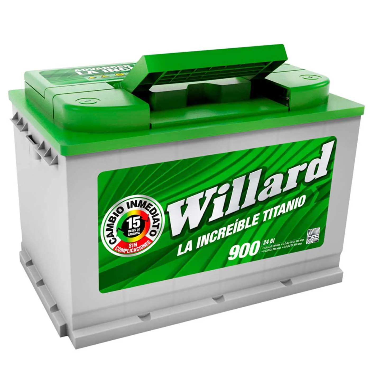 Batería Carro WILLARD Titanio 24BI-900