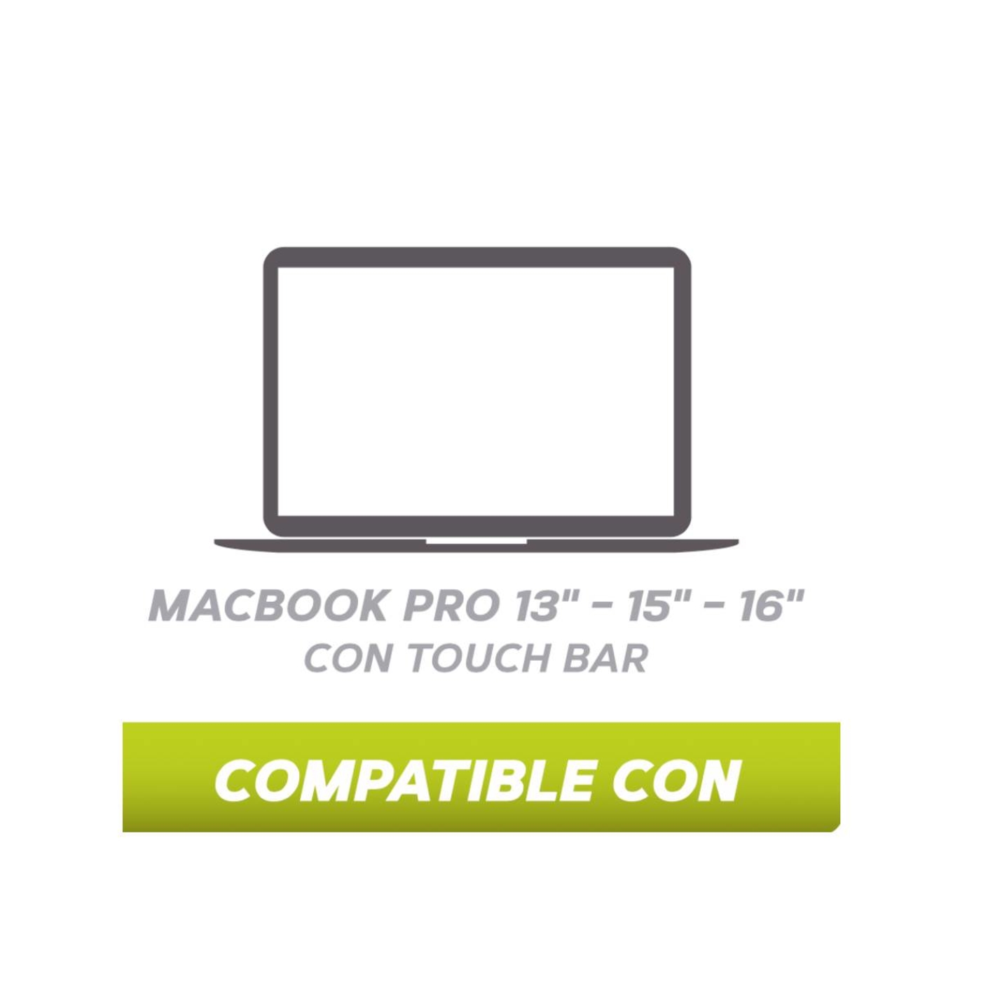 Teclado Protector para MacBook Pro 13"/15"/16" Gris/Silver