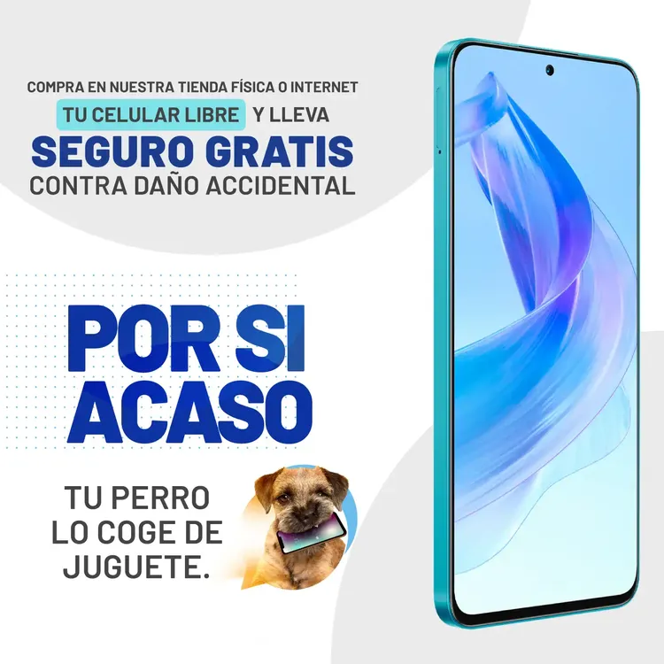 Celular HONOR 90 LITE 256GB 5G Azul + Celular X6S