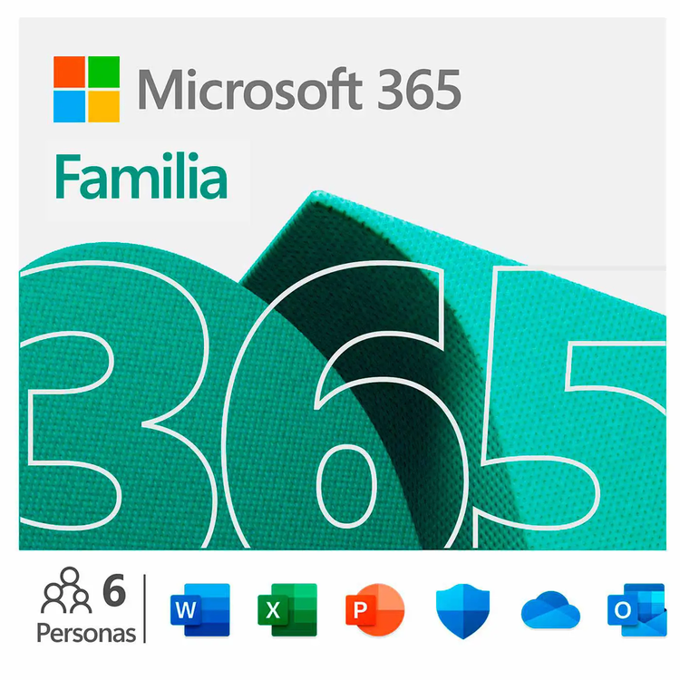 Pin Microsoft Office 365 Familia Para 6 Usuarios / 12 Meses
