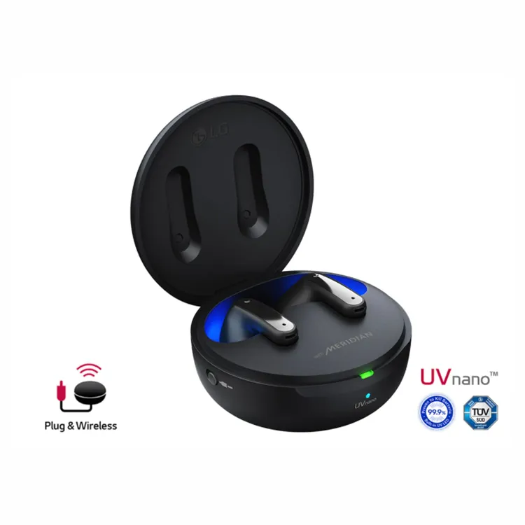 Audífonos LG Inalámbricos Bluetooth In Ear Tone Free UV Nano Tone-FP9 Negro