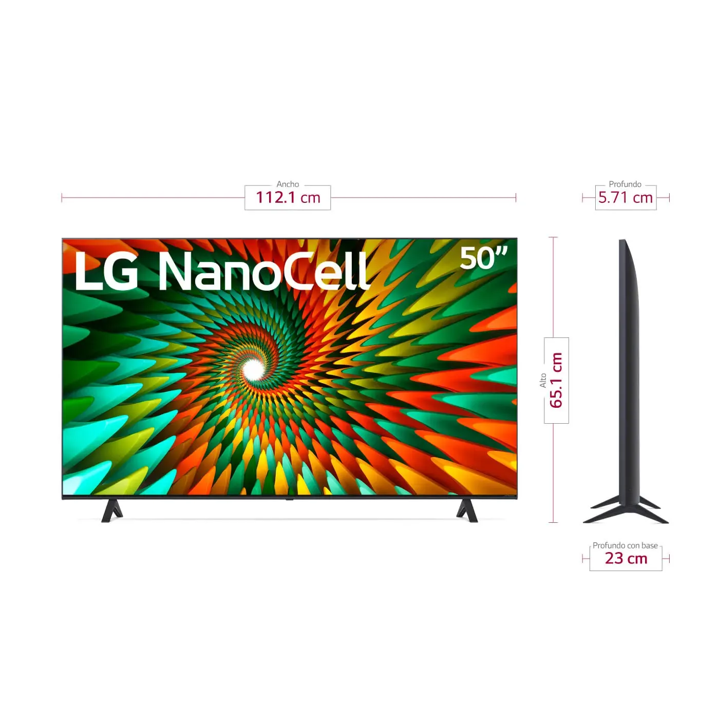 TV LG 50" Pulgadas 126 cm 50NANO77SRA 4K-UHD NanoCell Smart TV