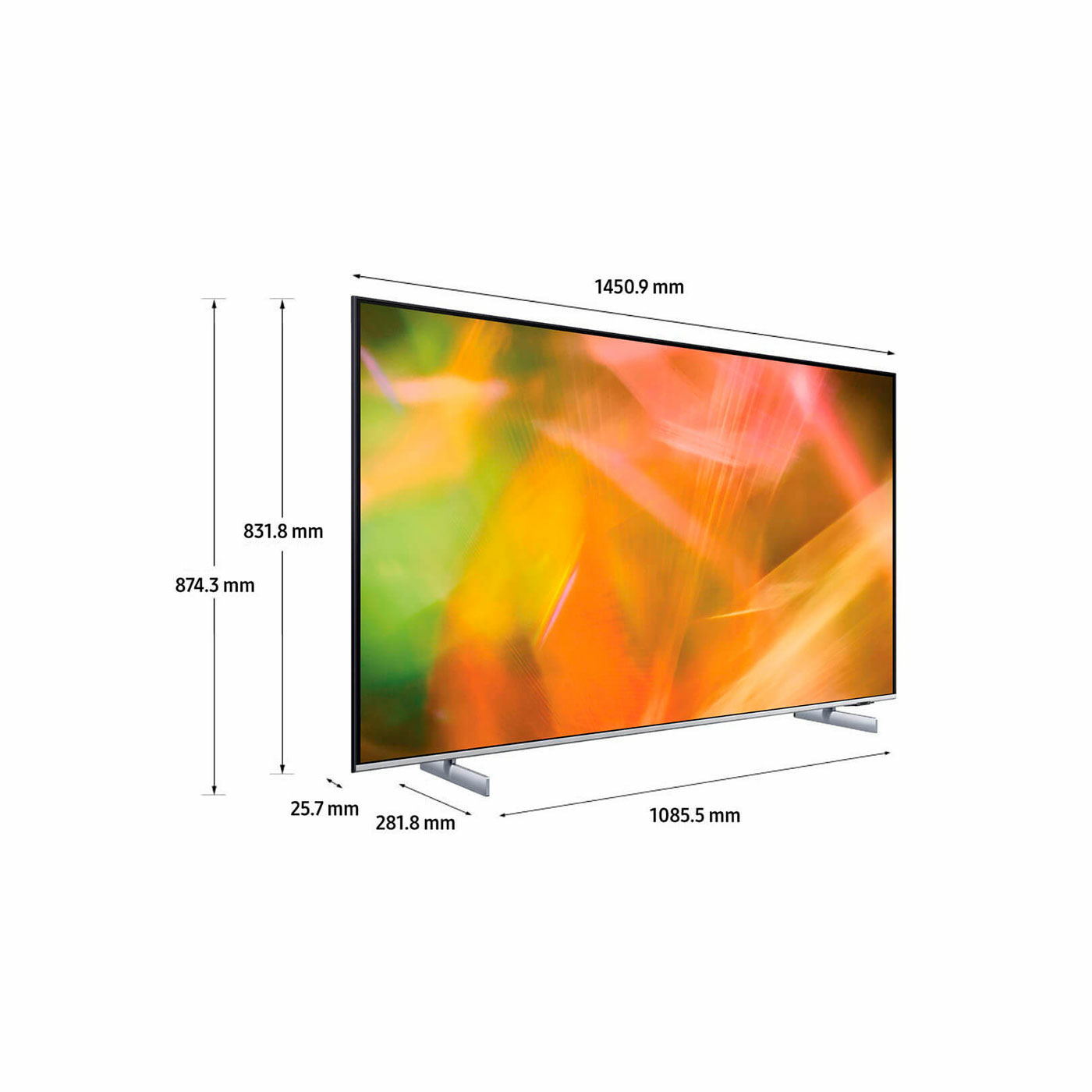 TV SAMSUNG 65" Pulgadas 165.1 cm 65AU8200 4K-UHD LED Smart TV