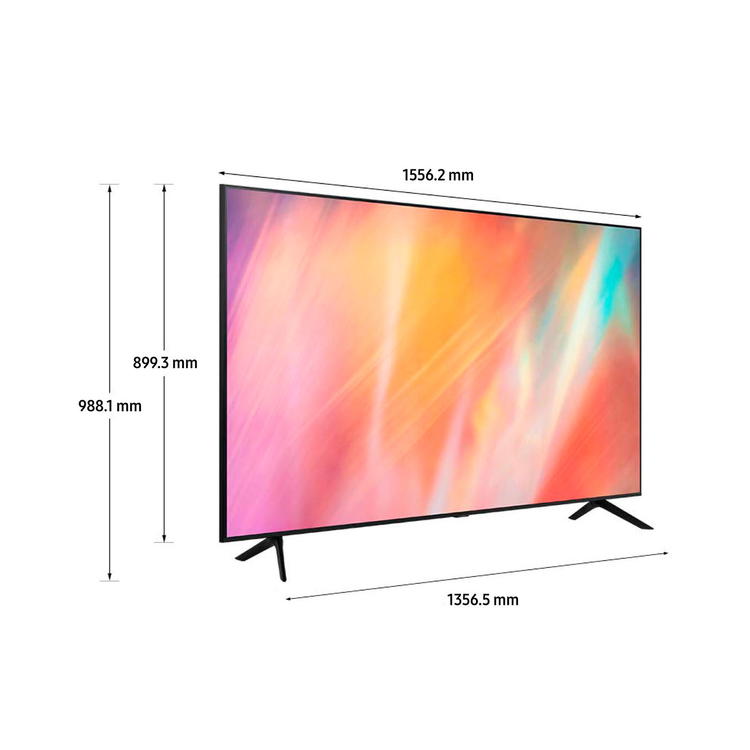 tv samsung 70" pulgadas 177.8 cm 70au7000 4k-uhd led plano smart tv