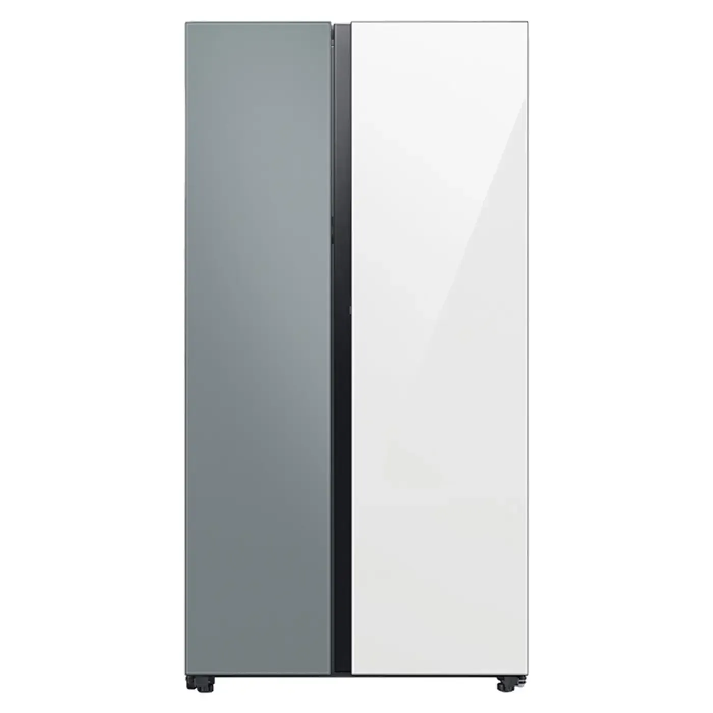 Nevecón SAMSUNG Bespoke Side by Side No Frost 793 litros brutos RS28CB760A7GCO blanco y gris