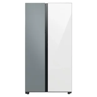 Nevecón SAMSUNG Bespoke Side by Side No Frost 793 litros brutos RS28CB760A7GCO blanco y gris - 