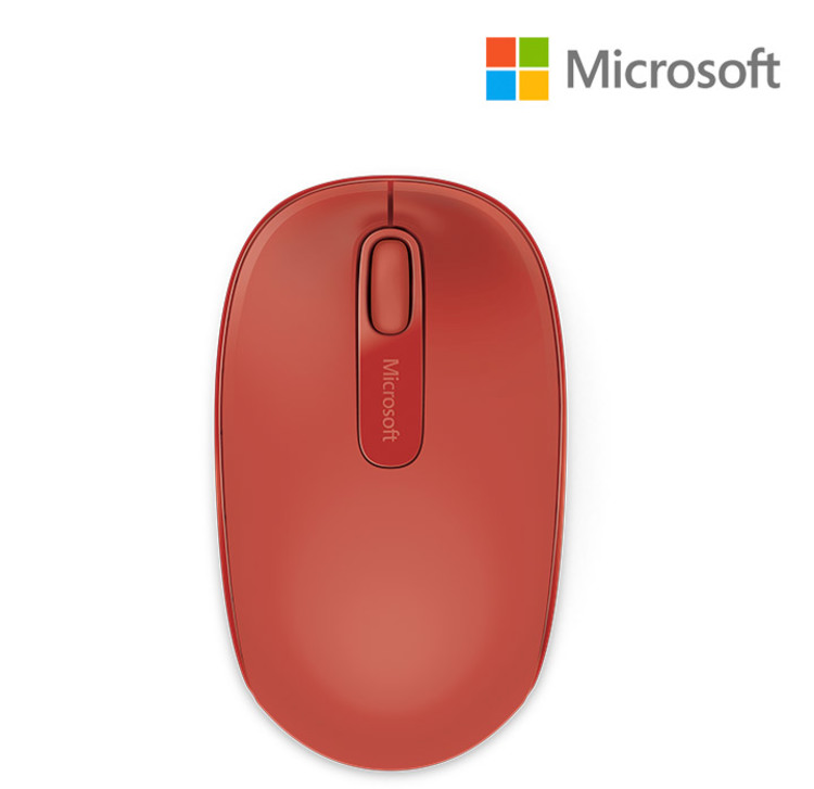 Mouse MICROSOFT Inalambrico Optico 1850 Wireless Mobile-Rojo